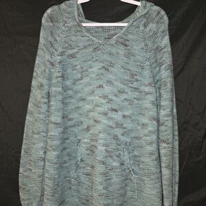 Eddie Bauer Green Knitted Hoddie